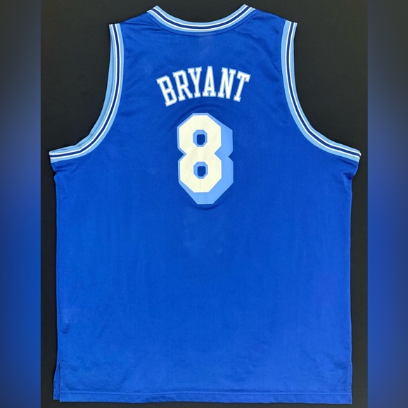 Reebok Kobe Bryant Los Angeles Lakers #8 Blue Hardwood Classics Jersey Men’s 2XL - Picture 6 of 7